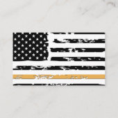 Carte De Visite 911 Dispatch Thin Golden Line (Dos)