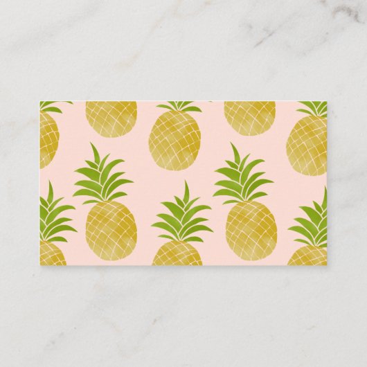 Carte de visite à ananas (Dos)