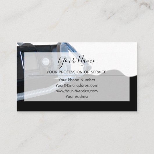 Carte de visite à apnée de sommeil professionnel (Dos)