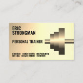 Carte de visite à benne métallique or (Devant)