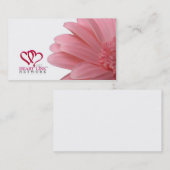 Carte de visite à C.A. de lien de coeur (Devant / Derrière)