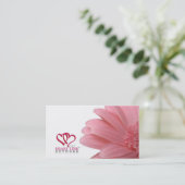 Carte de visite à C.A. de lien de coeur (Debout devant)