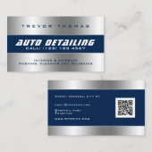 Carte de visite à cadre métallique Faux (Devant / Derrière)