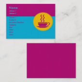 Carte de visite à café chaud (Devant / Derrière)