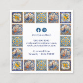 Carte de visite à carreaux italiens (Dos)