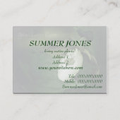 Carte de visite à chaussures de la Dame Jaune (Dos)