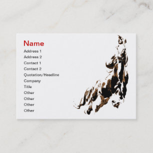 Carte de visite à cheval