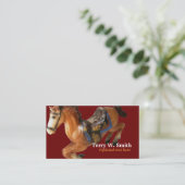 Carte de visite à cheval à rochers (Debout devant)