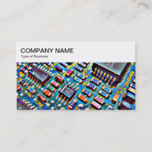 Carte de visite à circuits colorés - Panneau supér