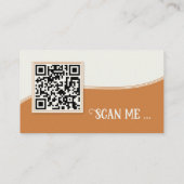 Carte de visite à code QR en terre cuite minimalis (Dos)