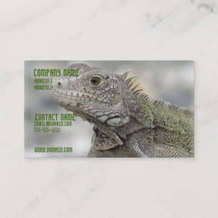 Carte de visite à cornes d'iguane