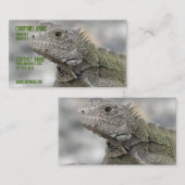 Carte de visite à cornes d'iguane (Devant / Derrière)