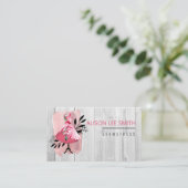 Carte de visite à coudre à la main de la main (Debout devant)