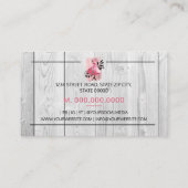 Carte de visite à coudre à la main de la main (Dos)