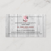 Carte de visite à coudre à la main de la main (Dos)