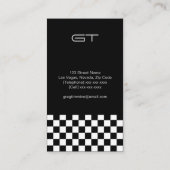 Carte de visite À damiers moderne (Dos)