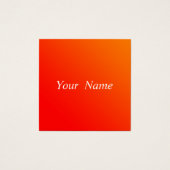 carte de visite à dégradé orange (Devant)