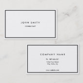 Carte de visite à deux faces (Devant / Derrière)