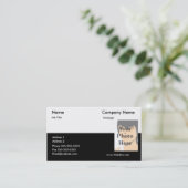 Carte de visite à deux tons (Debout devant)