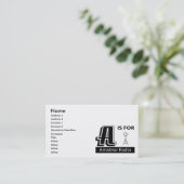 Carte De Visite A est pour la radio amateur (Debout devant)