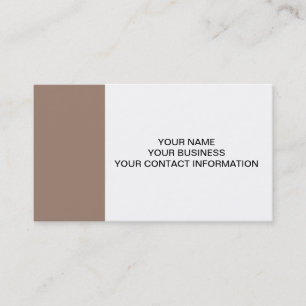 Carte De Visite À extrémité élevé Brown de castor coloré