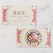 Carte de visite à extrémité élevé victorien (Devant / Derrière)