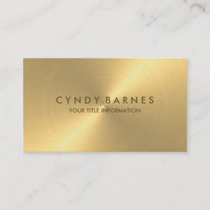 Carte de visite à feuilles d'or