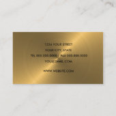 Carte de visite à feuilles d'or (Dos)