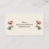 Carte de visite à fleur (Dos)
