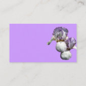 Carte de visite à fleur d'Iris (Dos)