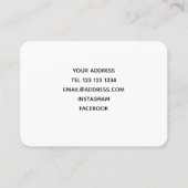 Carte de visite à fleurs (Dos)