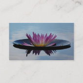 Carte de visite à fleurs de Lotus (Dos)
