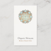 Carte de visite à fleurs Lotus Soins de Peau Bio (Devant)