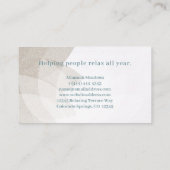 Carte de visite à fleurs Mandala Lotus (Dos)