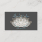 Carte de visite à fleurs Mandala Lotus (Devant)