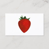 carte de visite à fraise (Devant)