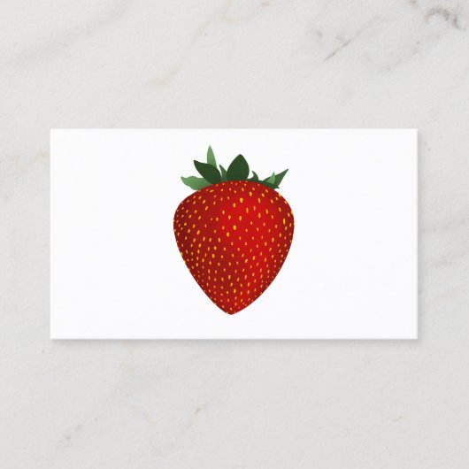 carte de visite à fraise (Devant)