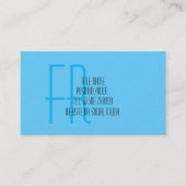 Carte de visite à gouttes d'eau minimale - moderne (Devant)