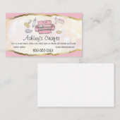 Carte de visite à huile de vinyle d'artisanat - Si (Devant / Derrière)