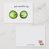 Carte De Visite a juste voulu dire… (2 pois) (Devant / Derrière)