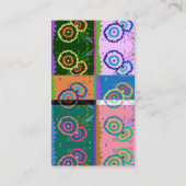 Carte De Visite À la frontière - lilas et rose (Dos)