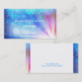 Carte de visite à la lumière abstraite stupéfiante (Devant / Derrière)