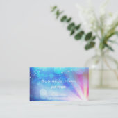 Carte de visite à la lumière abstraite stupéfiante (Debout devant)