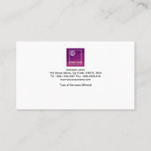 Carte de visite à la maison Animé renversant (Dos)