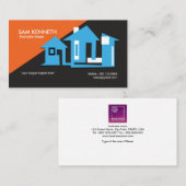 Carte de visite à la maison Animé renversant (Devant / Derrière)