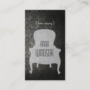 Carte de visite à la maison chic minable