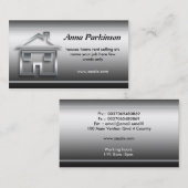 carte de visite à la maison de maison (Devant / Derrière)