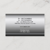 carte de visite à la maison de maison (Dos)