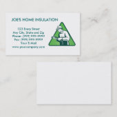 carte de visite à la maison de technicien (Devant / Derrière)