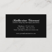 Carte de visite à la maison d'échafaudage (Dos)